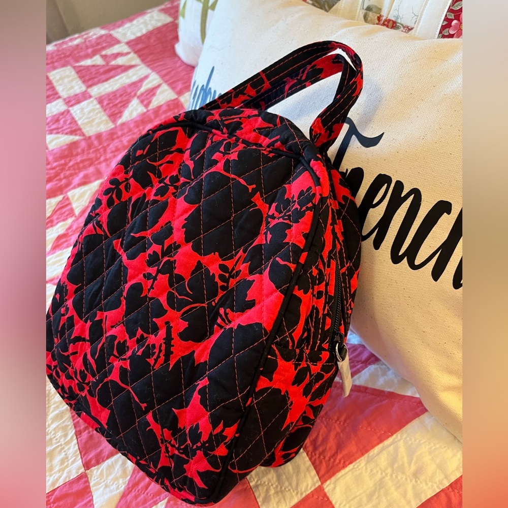 Red and Black Quilted lunch bag by Vera Bradley